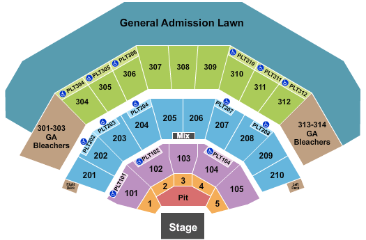 American Family Insurance Amphitheater Grey Day Seating Chart